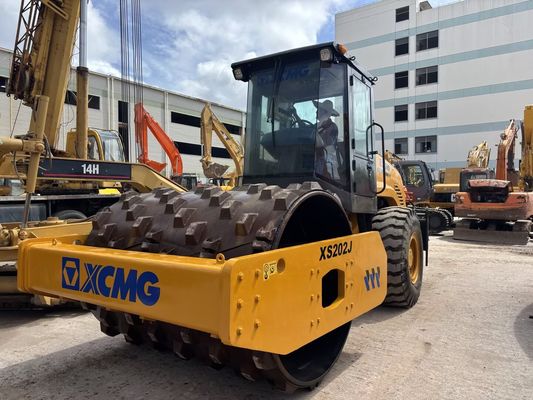 Gebruikte XCMG XS202J Single Drum Road Roller Met Schaapvoet Met Goedkope Prijs