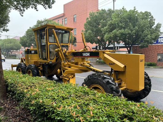 Originele Japanse 140H Caterpillar Motor Grader tweedehands veiligheidsoperatie