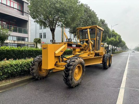 Originele Japanse 140H Caterpillar Motor Grader tweedehands veiligheidsoperatie
