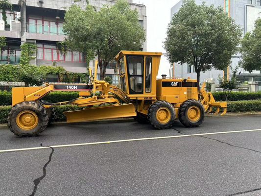 Originele Japanse 140H Caterpillar Motor Grader tweedehands veiligheidsoperatie