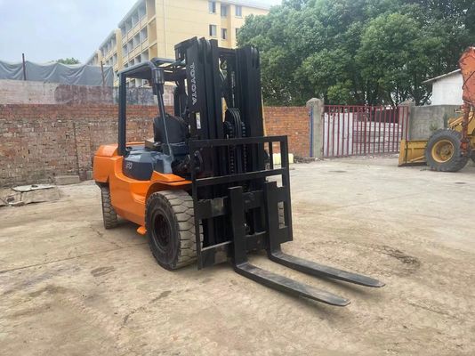 5 ton 7FD50 gebruikte Toyota vorklift originele Japan geluidsreductie voor magazijn
