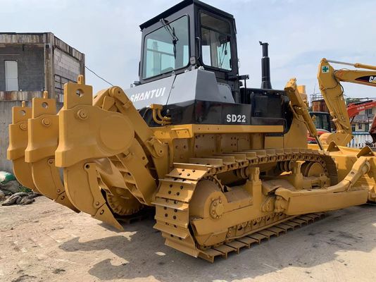 6 Way Blade SHANTUI SD22 Tweedehands Bulldozer Met Hydraulische Ripper
