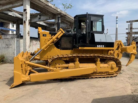 6 Way Blade SHANTUI SD22 Tweedehands Bulldozer Met Hydraulische Ripper