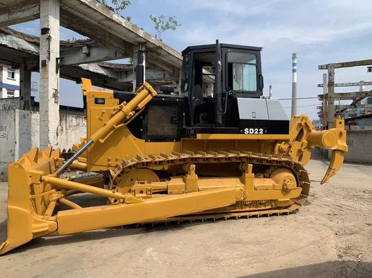 6 Way Blade SHANTUI SD22 Tweedehands Bulldozer Met Hydraulische Ripper