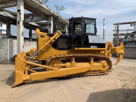 6 Way Blade SHANTUI SD22 Tweedehands Bulldozer Met Hydraulische Ripper