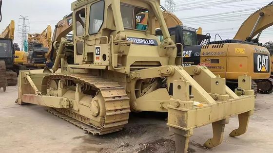 Krachtige tweedehands Caterpillar D7G Dozer Energie-efficiëntie 6 Way Blade
