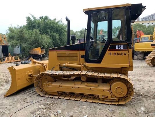 Originele Japanse mini tweedehands bulldozer Caterpillar D5C XL Stabiel functioneren