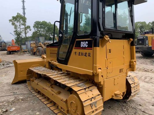 Originele Japanse mini tweedehands bulldozer Caterpillar D5C XL Stabiel functioneren
