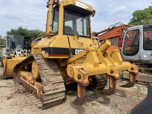 Originele kleur Caterpillar D6N XL Gebruikte kleine bulldozer met hydraulische scheurmachine