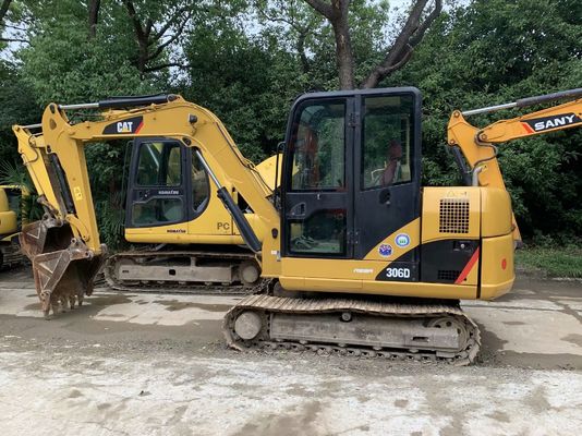 Compact Caterpillar 306D Mini Crawler Excavator Originele Japanse tweedehands