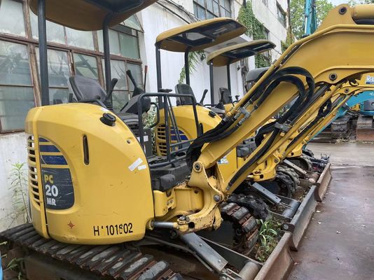 Gebruikte Komatsu PC20MR-2 Crawler gemonteerde graafmachine originele Japan werkend in de tuin