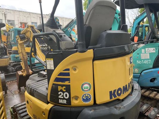 Gebruikte Komatsu PC20MR-2 Crawler gemonteerde graafmachine originele Japan werkend in de tuin