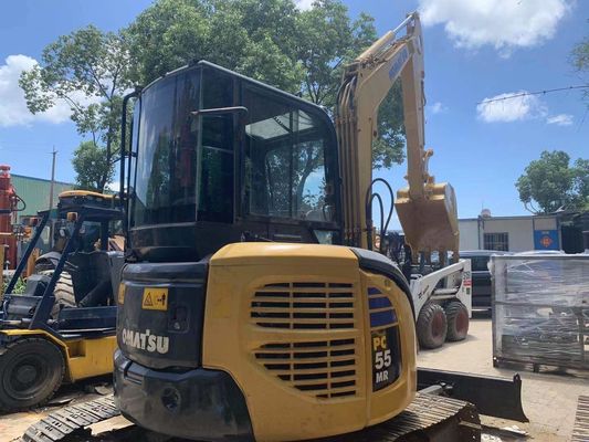 Gebruikte PC50MR-2 Komatsu Mini Digger gesloten cabine voor bouwplaats