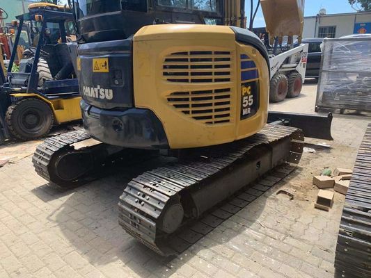 Gebruikte PC50MR-2 Komatsu Mini Digger gesloten cabine voor bouwplaats