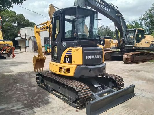 Gebruikte Komatsu PC55MR 2 Mini Japanse originele energiezuinige High Performance