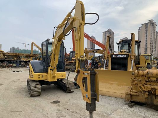 Komatsu PC55MR-2 Gebruikte graafmachine Japan Mini Grootte Met Hydraulische Hamer