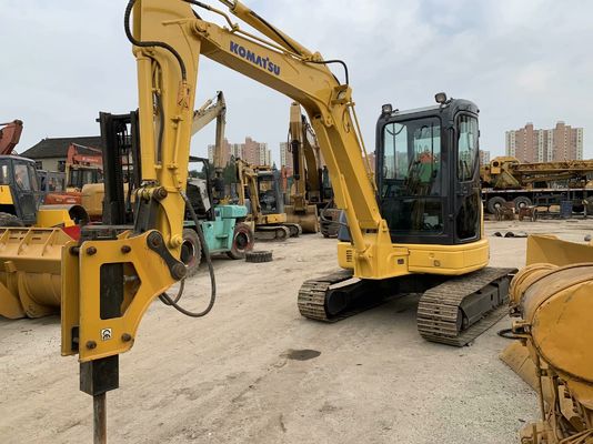 Komatsu PC55MR-2 Gebruikte graafmachine Japan Mini Grootte Met Hydraulische Hamer
