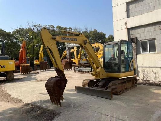 Originele kleur Gebruikte Komatsu PC56MR-2 mini graafmachine in uitstekende staat
