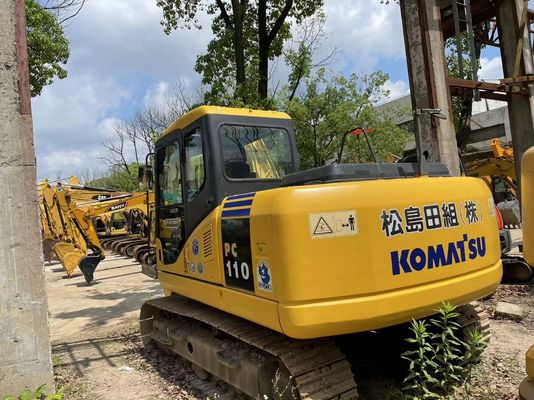 PC110-7 Crawler Gebruikte Komatsu-graafmachine Zwaar werk Tweedehands Komatsu-graafmachine