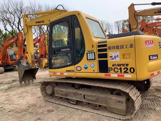 12 ton Gebruikte Komatsu PC120-6 Crawler Hydraulische graafmachine Veiligheidsgarantie