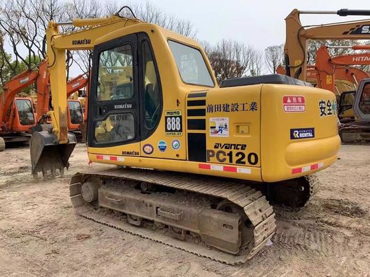 12 ton Gebruikte Komatsu PC120-6 Crawler Hydraulische graafmachine Veiligheidsgarantie