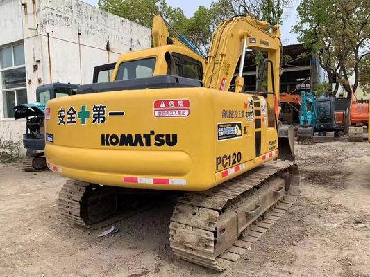 12 ton Gebruikte Komatsu PC120-6 Crawler Hydraulische graafmachine Veiligheidsgarantie