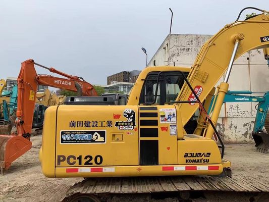 12 ton Gebruikte Komatsu PC120-6 Crawler Hydraulische graafmachine Veiligheidsgarantie