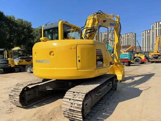 PC128US-8 Gebruikte Komatsu-graafmachine Hydraulische duim mini-kruipergraafmachine