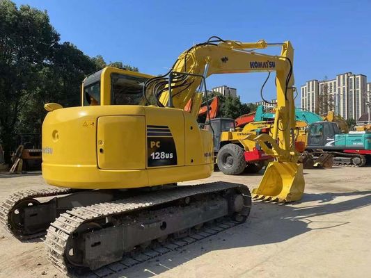 PC128US-8 Gebruikte Komatsu-graafmachine Hydraulische duim mini-kruipergraafmachine