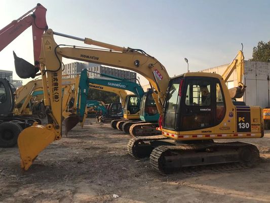 Energiebesparend Gebruikt Komatsu PC130 6 Crawler Hoge stabiliteit Originele kleur