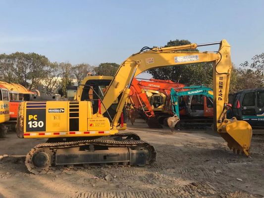 Energiebesparend Gebruikt Komatsu PC130 6 Crawler Hoge stabiliteit Originele kleur
