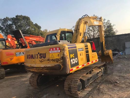 Energiebesparend Gebruikt Komatsu PC130 6 Crawler Hoge stabiliteit Originele kleur