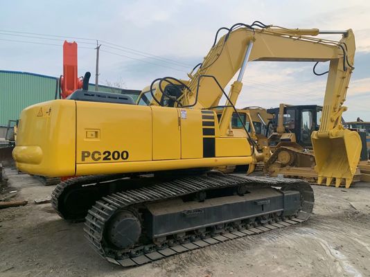 Hoge efficiëntie Gebruikte Komatsu PC200 6 Graafmachine Origineel Japan Krachtig