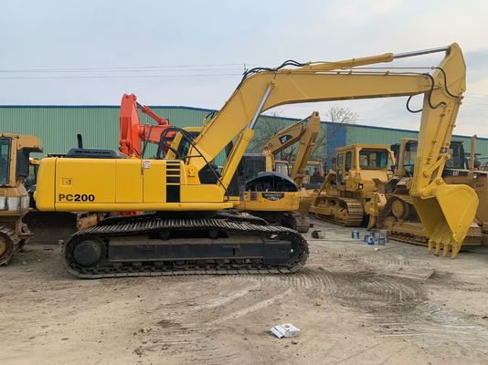Hoge efficiëntie Gebruikte Komatsu PC200 6 Graafmachine Origineel Japan Krachtig