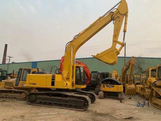 Hoge efficiëntie Gebruikte Komatsu PC200 6 Graafmachine Origineel Japan Krachtig