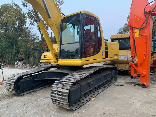 Hoge efficiëntie Gebruikte Komatsu PC200 6 Graafmachine Origineel Japan Krachtig