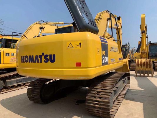 Gemakkelijke bediening Gebruikte Komatsu graafmachine PC200-7 Originele Japanse 20 ton graafmachine