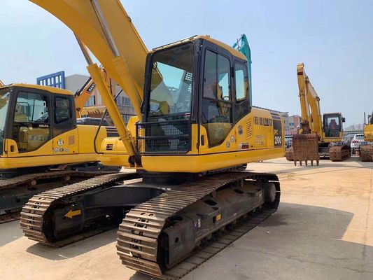 Gemakkelijke bediening Gebruikte Komatsu graafmachine PC200-7 Originele Japanse 20 ton graafmachine