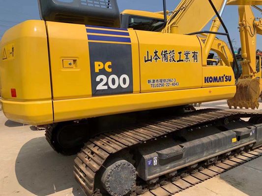 Gemakkelijke bediening Gebruikte Komatsu graafmachine PC200-7 Originele Japanse 20 ton graafmachine
