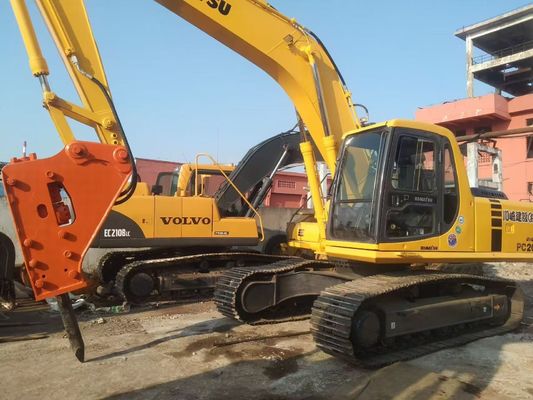 Japan Gebruikte Komatsu PC220 6 Graafmachine Gemakkelijk te bedienen met een hydraulische hamer