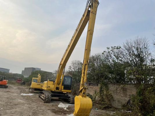 Origineel Japan Gebruikte Komatsu Graafmachine PC220-7 Crawler Met 18 Meter Lange Arm