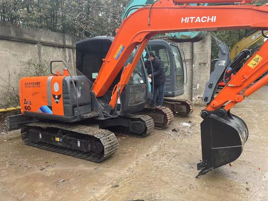 Originele Japanse Hitachi ZX60 Mini Crawler Graafmachine Met Hydraulische Duim