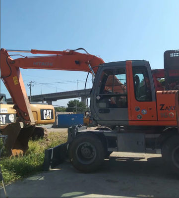 Oorspronkelijke kleur Gebruikte Hitachi ZX160W wielgraafmachine In goede staat