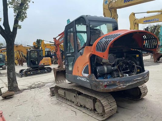 2018 jaar Gebruikte Doosan DX60-9C mini graafmachine In uitstekende staat/Gebruikte Doosan mini graafmachine te koop