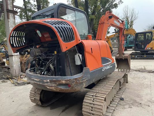 2018 jaar Gebruikte Doosan DX60-9C mini graafmachine In uitstekende staat/Gebruikte Doosan mini graafmachine te koop