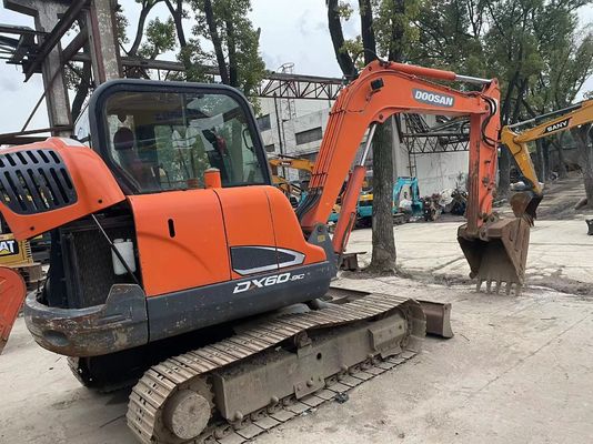 2018 jaar Gebruikte Doosan DX60-9C mini graafmachine In uitstekende staat/Gebruikte Doosan mini graafmachine te koop