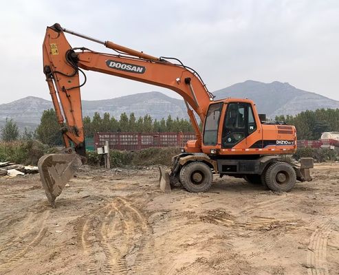 Originele kleur Gebruikte Doosan DH210W-7 wielgraver In goede staat/Gebruikte Doosan wielgraver Te koop