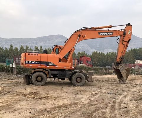 Originele kleur Gebruikte Doosan DH210W-7 wielgraver In goede staat/Gebruikte Doosan wielgraver Te koop