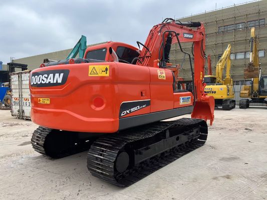 Crawler gemonteerd DX150-9C Gebruikte Doosan graafmachine Originele Korea Versatiliteit