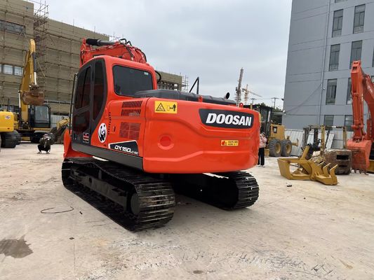 Crawler gemonteerd DX150-9C Gebruikte Doosan graafmachine Originele Korea Versatiliteit